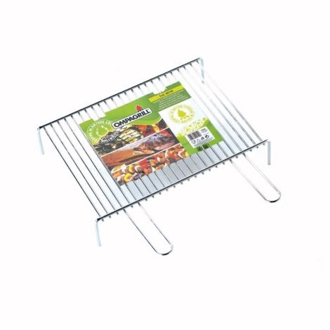 GRATICOLA PER BARBECUE IN TONDINO D'ACCIAIO 50X35 CM - Accessori, Barbecue