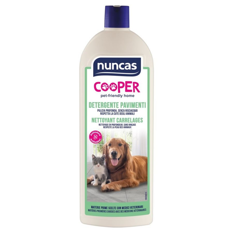 NUNCAS COOPER DETERGENTE PAVIMENTI 1 LT SUPERFICI A CONTATTO CON ANIMALI -  Detergenti, Detergenti