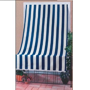 Tenda arredo Savino, L.140xH.300 cm, blu verde